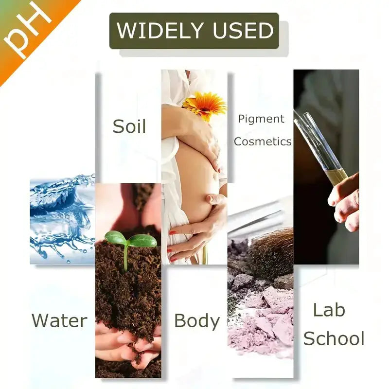PH 1-14 Test Paper for Water, Soil, and Food Testing - 240 Strips with Storage Case – view 6