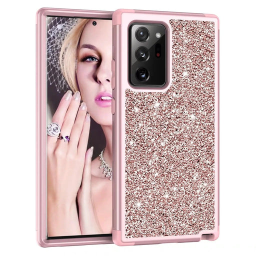 salelink.co.nz Unbranded Samsung Note 20 Ultra Case Samsung Note 20 Ultra Rose Gold Glitter Case