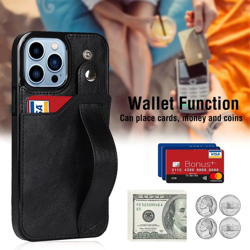 salelink.co.nz Unbranded iPhone 13 Pro Case iPhone 13 Pro Case - Wallet Leather (PR7198) | Action Outdoors NZ