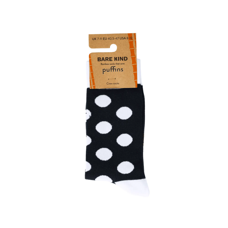 Barekind NZ Socks Save the Polka Dot Puffin Bamboo Socks Save the Polka Dot Puffin Bamboo Socks