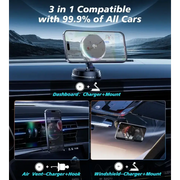 Habicare 9eight5 Qi2 15W Mag-Safe Car Mount Charger Qi2 15W Mag-Safe Car Mount Charger