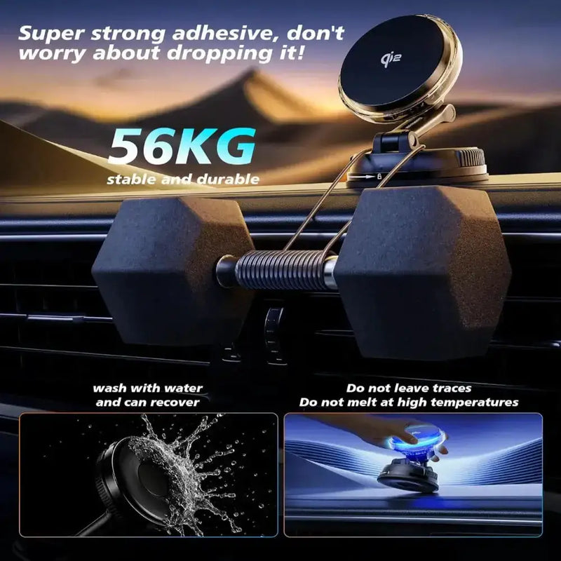 Habicare 9eight5 Qi2 15W Mag-Safe Car Mount Charger Qi2 15W Mag-Safe Car Mount Charger