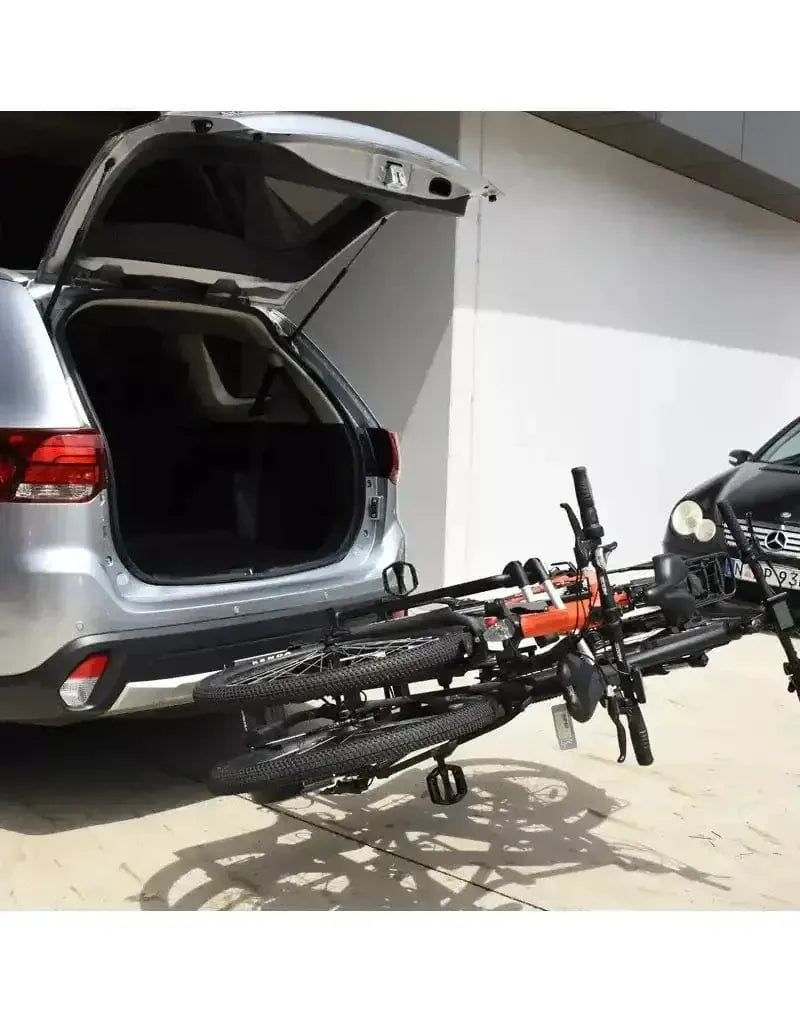 XF2 Large Fold Up Tilting 2 Bike Rack Quick Fit for Hatchbacks 60kg Capacity Easy Boot Access – view 4
