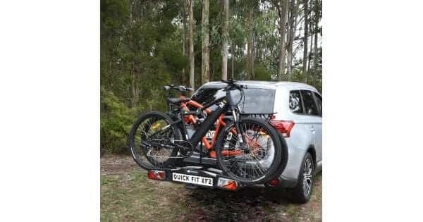 XF2 Large Fold Up Tilting 2 Bike Rack Quick Fit for Hatchbacks 60kg Capacity Easy Boot Access – view 2