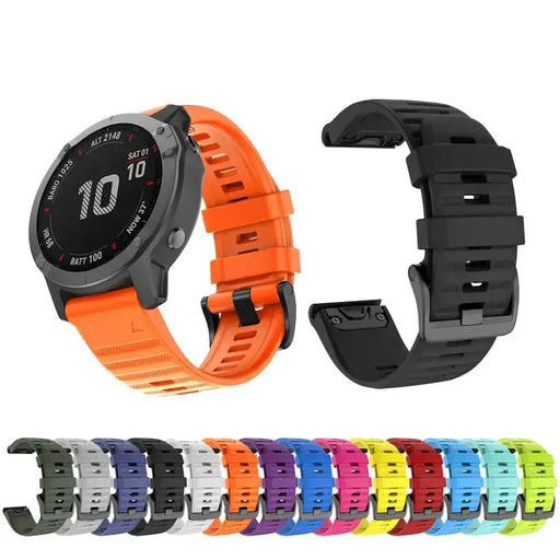 QuickFit Silicone Strap for the Garmin Descent MK1/MK2/MK2i, Enduro/2, Tactix Delta (26mm) (10 colours available) – view 1