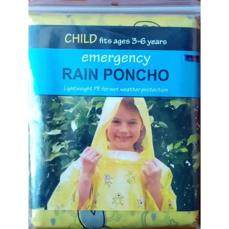 9eight5 Tools & Kits (multipurpose) Rain Poncho - Child’s Size 3 - 6 yrs Rain Poncho - Child’s Size 3 - 6 yrs