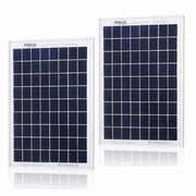 2 Pack 10W 12V Solar Panel Kit With German Solar Cells And Aluminum Frame – view 1