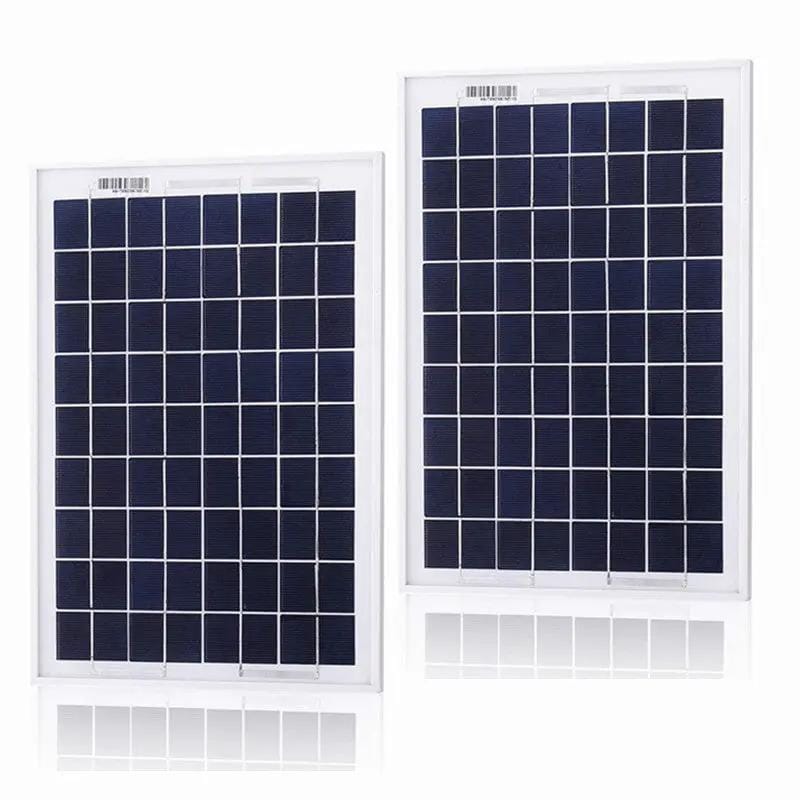 2 Pack 10W 12V Solar Panel Kit With German Solar Cells And Aluminum Frame – view 1