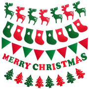46PCS Merry Christmas Banner Decorations Bunting Sign – view 1