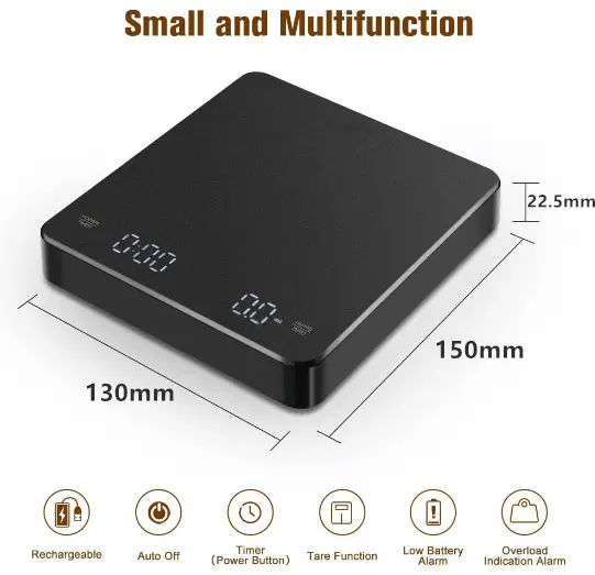 salelink.co.nz Unbranded Coffee Scale 3000g/0.1g Coffee Scale 3000g/0.1g | Action Outdoors NZ