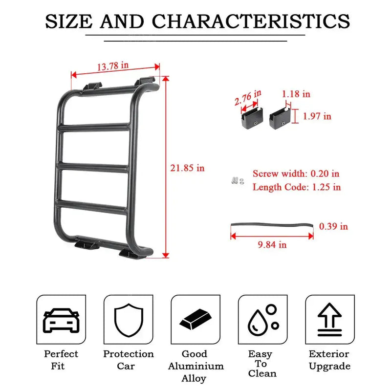Habicare HBC Rear Window Rack / Ladder for RV's & Campervans Rear Window Rack / Ladder for RV's & Campervans