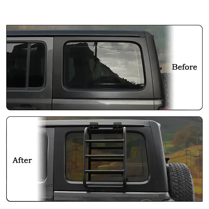 Habicare HBC Rear Window Rack / Ladder for RV's & Campervans Rear Window Rack / Ladder for RV's & Campervans
