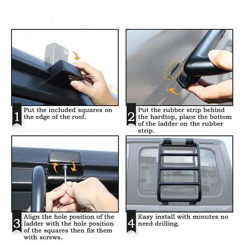 Habicare HBC Rear Window Rack / Ladder for RV's & Campervans Rear Window Rack / Ladder for RV's & Campervans