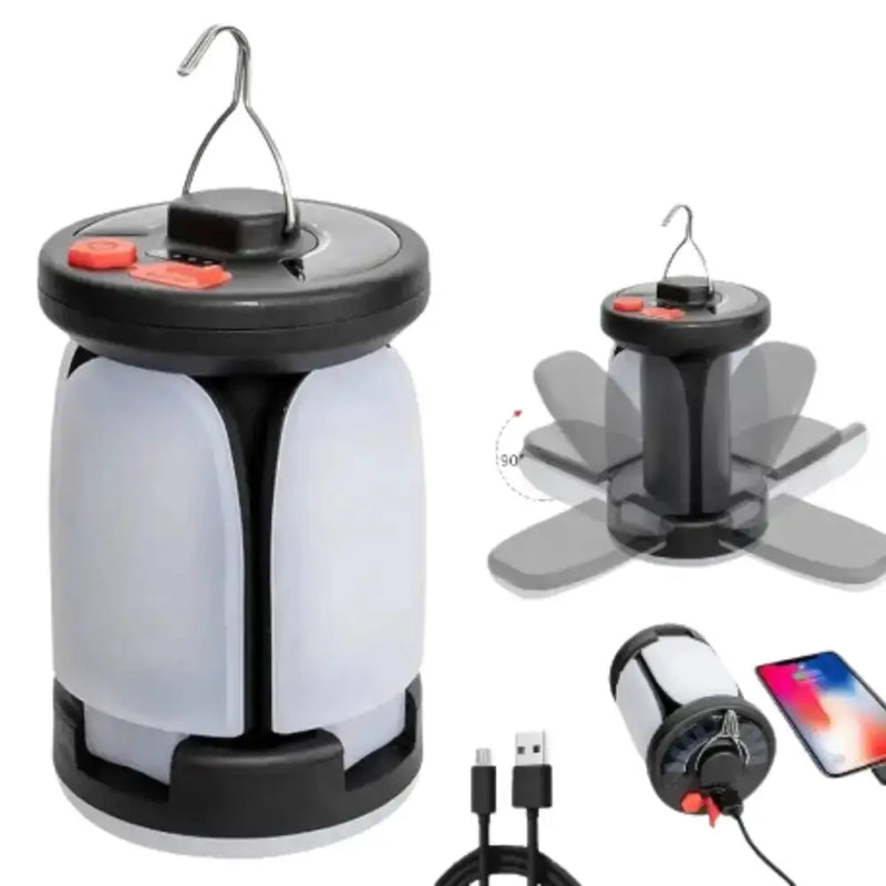 Habicare SS Rechargeable Folding LED Camping Lantern Rechargeable Folding LED Camping Lantern