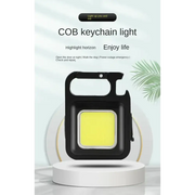 Habicare SS Rechargeable Mini LED Light Habicare Mini COB LED Flashlight with Bottle Opener
