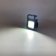 Habicare SS Rechargeable Mini LED Light Habicare Mini COB LED Flashlight with Bottle Opener