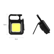 Habicare SS Rechargeable Mini LED Light Habicare Mini COB LED Flashlight with Bottle Opener