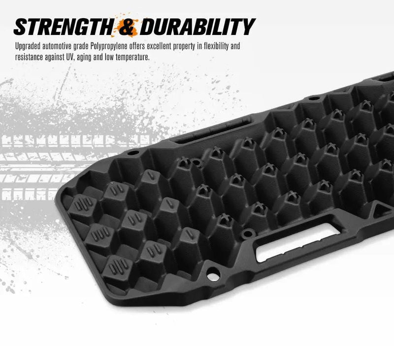 Bunker Indust Pair 10T Recovery Tracks Offroad Black For 4x4 – view 4