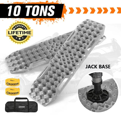 Bunker Indust Recovery Tracks 10T Jack Base Offroad 4WD Grey – view 2