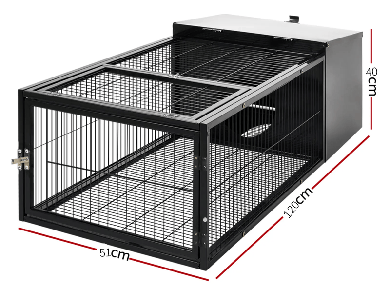 120cm Rabbit Cage Rabbit Hutch Pet Cage Playpen Enclosure Run – view 5