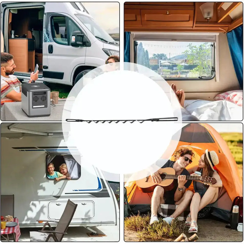 Habicare SS Retractable Portable RV Clothes Drying Line Retractable Portable RV Clothes Drying Line