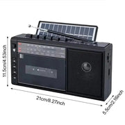Habicare SS Retro Cassette Player with SD Card & Radio Retro Cassette Player with SD Card & Radio