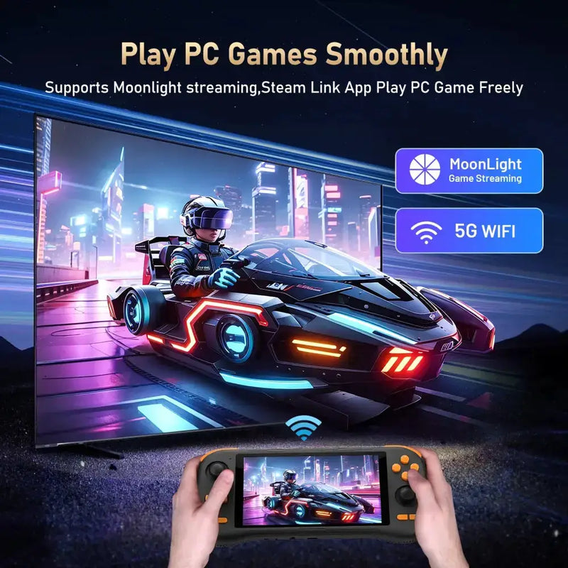 Retro Handheld Console – 5.5" Touchscreen, Android 14, Rechargeable Battery – view 6