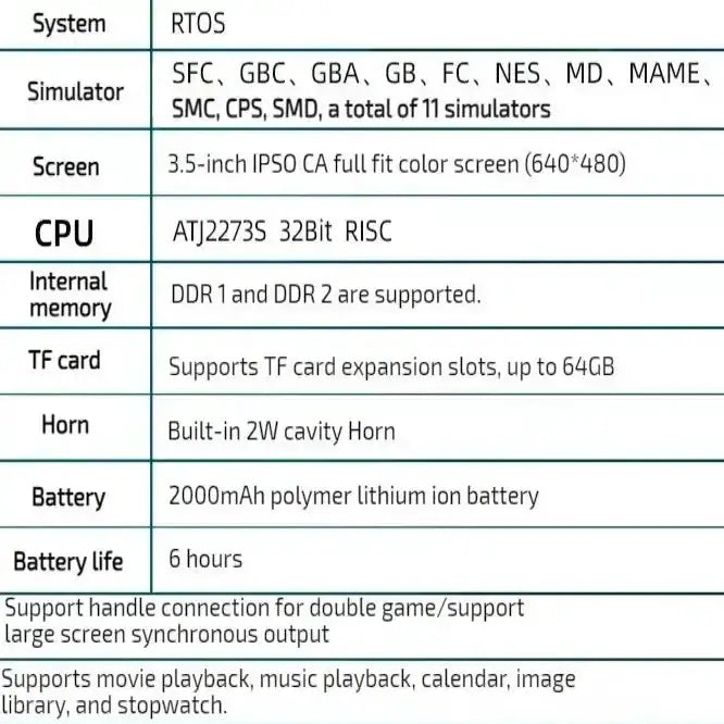 Retro Handheld Game Console 3.5" – 128GB (different colours and storage available) – view 10