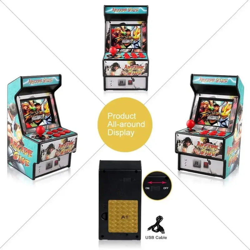 Retro Mini 16-Bit Handheld Game Console – 156 Built-in Games (5 colours available) – view 6