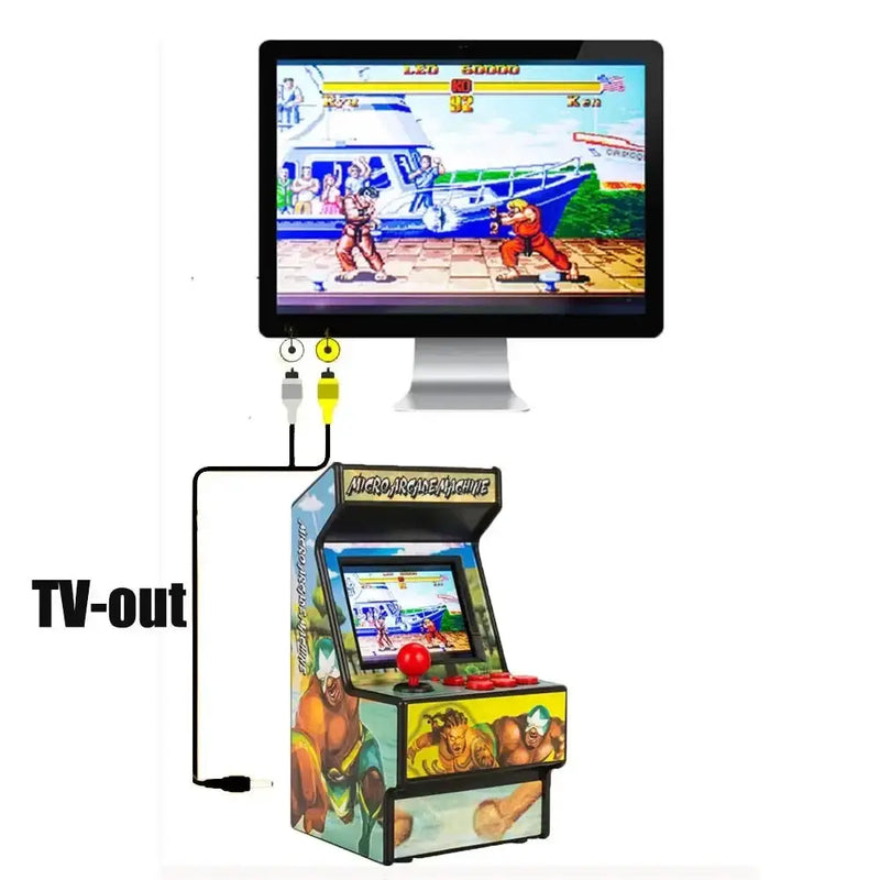 Retro Mini 16-Bit Handheld Game Console – 156 Built-in Games (5 colours available) – view 2