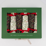 Waste Free Celebrations Christmas Crackers Mistletoe (6 Reusable Crackers) Mistletoe (6 Reusable Crackers)