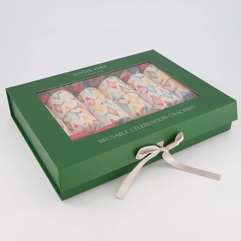 Waste Free Celebrations Christmas Crackers Harlekin (6 Reusable Crackers) Harlekin (6 Reusable Crackers)