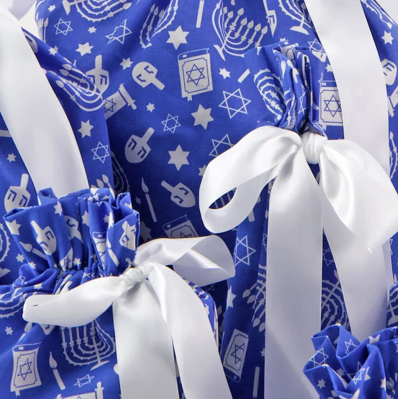 Waste Free Celebrations Fabric Gift Bags Happy Hanukkah (Reusable Gift Bag Set) Happy Hanukkah (Reusable Gift Bag Set)
