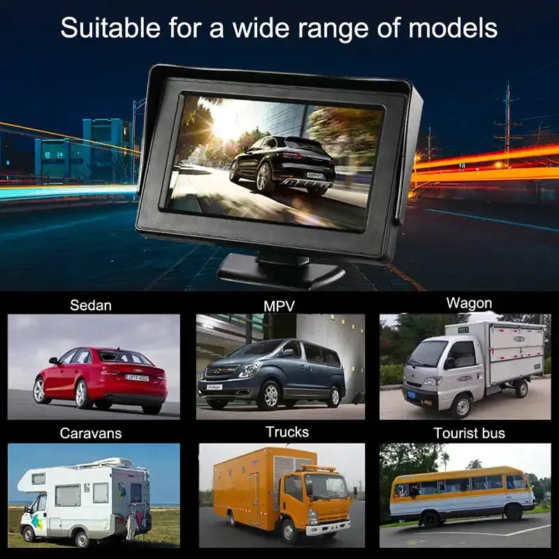 Habicare HBC Reversing Camera - 4.3" (5 various types available) Reversing Camera - 4.3" (5 various types available)