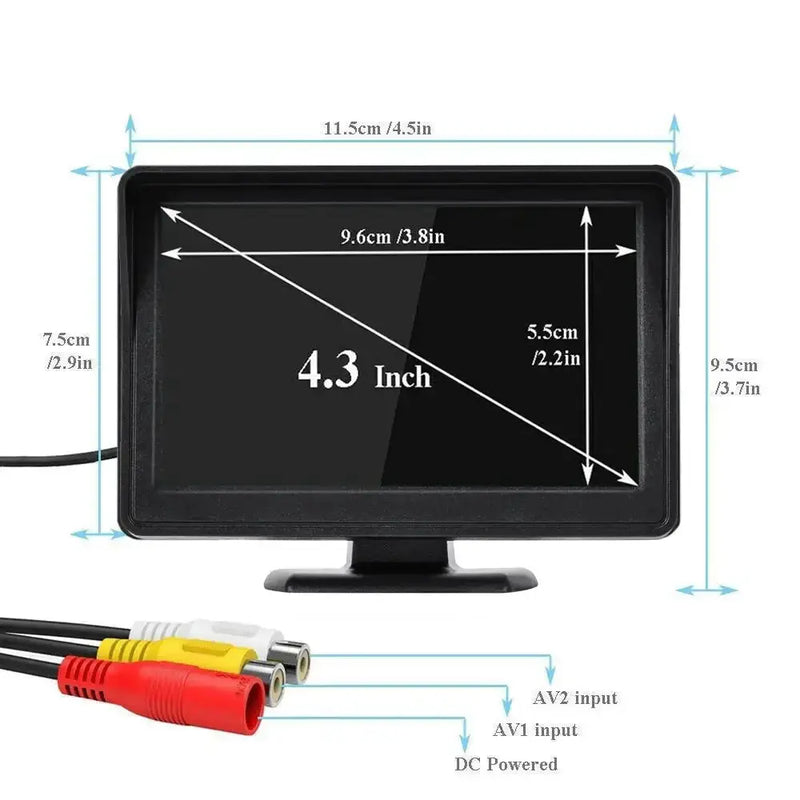 Habicare HBC Reversing Camera - 4.3" (5 various types available) Reversing Camera - 4.3" (5 various types available)