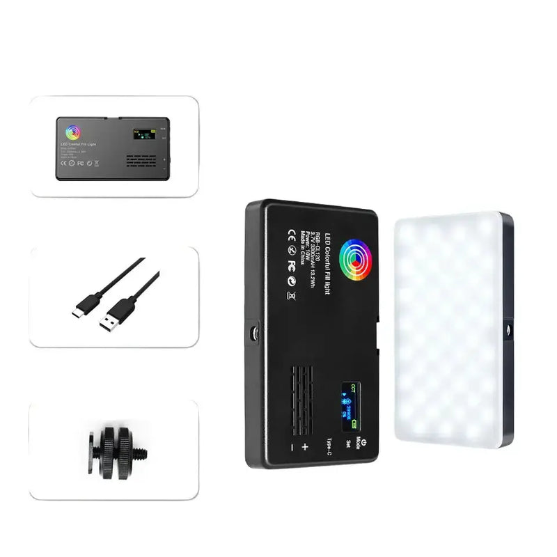 Habicare SS RGB LED Camera Light Panel for Vlog & DSLR RGB LED Camera Light Panel for Vlog & DSLR