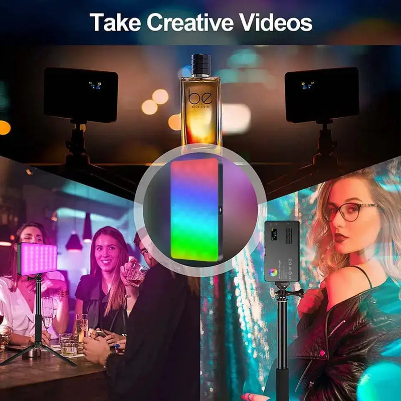 Habicare SS RGB LED Camera Light Panel for Vlog & DSLR RGB LED Camera Light Panel for Vlog & DSLR