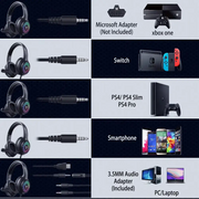 RGB Wired Gaming Headset – Over-Ear, Noise-Cancelling Mic – view 7