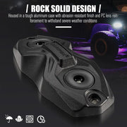 Kiwi Offroad LIGHTFOX RGBW LED Rock Lights - 8 Pack Lightfox RGBW Rock Lights 8 Pack Offroad Kit