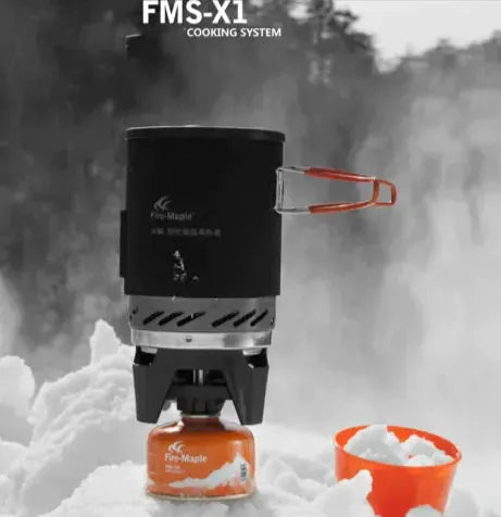 FireMaple Outdoor Heat-Exchange Camping Pot - 1L Efficient Cooking System with Thermal Cover | Backpacking Cookware – view 5