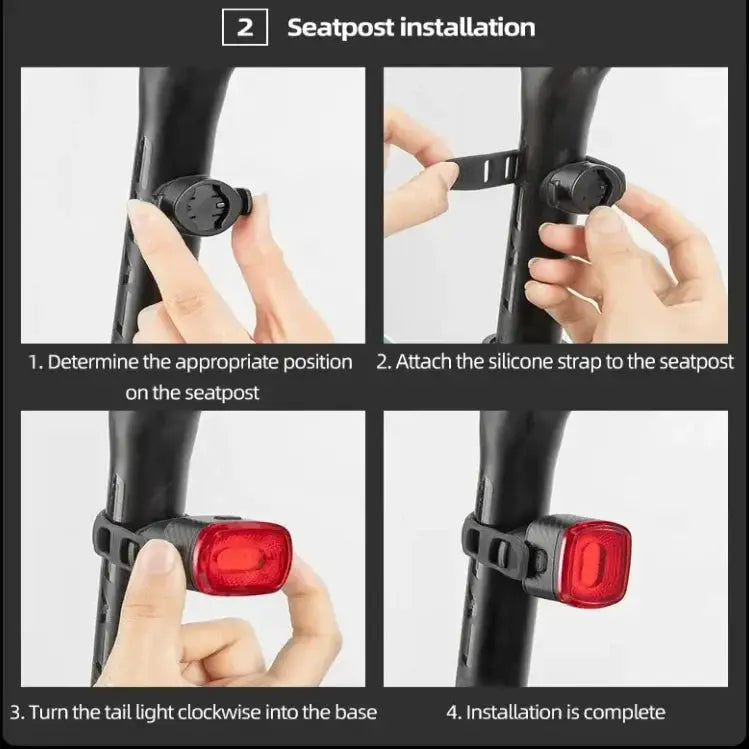 Habicare Smart Bicycle Rear Light with Auto Brake Sensing (IPX6 Waterproof) Smart Bicycle Rear Light with Auto Brake Sensing (IPX6 Waterproof)