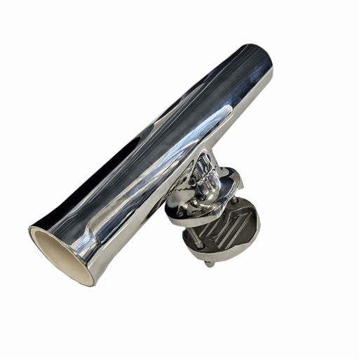 ASM Rod Holder Tournament 32mm Rail Mount Premium Stainless 180 Degree Adjustable Clamp On for Serious Anglers – view 1