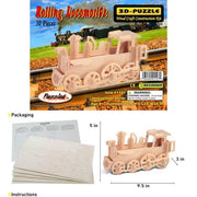 9eight5 3D Puzzle Rolling Locomotive Rolling Locomotive