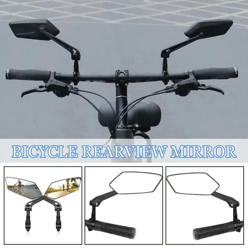 Habicare SS Rotatable Bicycle Handlebar Mirror Rotatable Bicycle Handlebar Mirror