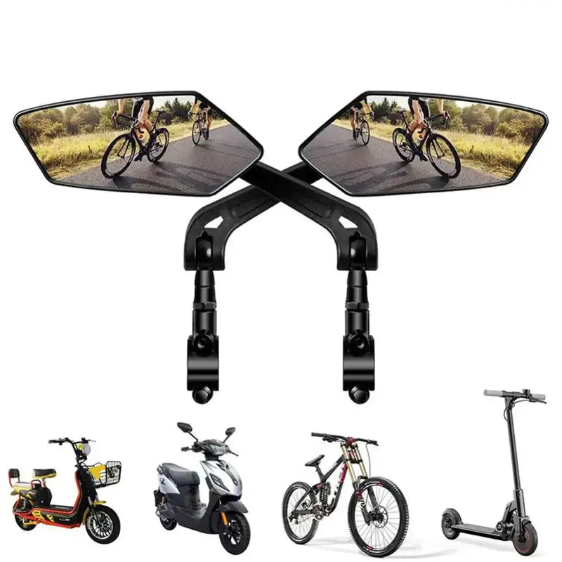 Habicare SS Rotatable Bicycle Handlebar Mirror Rotatable Bicycle Handlebar Mirror