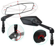 Habicare SS Rotatable Bicycle Handlebar Mirror Rotatable Bicycle Handlebar Mirror