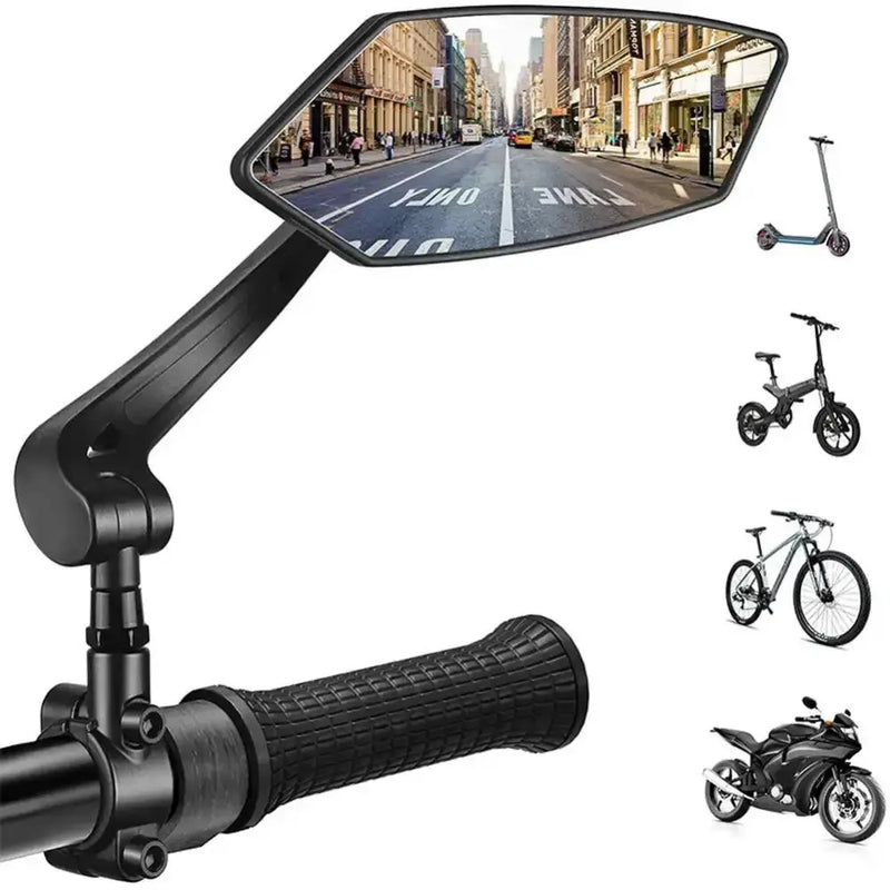 Habicare SS Rotatable Bicycle Handlebar Mirror Rotatable Bicycle Handlebar Mirror