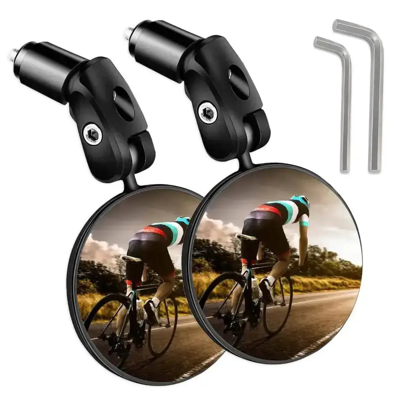 Habicare SS Rotating Bicycle Rearview Mirror (1pc & 2pcs) Rotating Bicycle Rearview Mirror (1pc & 2pcs)