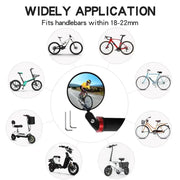 Habicare SS Rotating Bicycle Rearview Mirror (1pc & 2pcs) Rotating Bicycle Rearview Mirror (1pc & 2pcs)