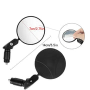 Habicare SS Rotating Bicycle Rearview Mirror (1pc & 2pcs) Rotating Bicycle Rearview Mirror (1pc & 2pcs)